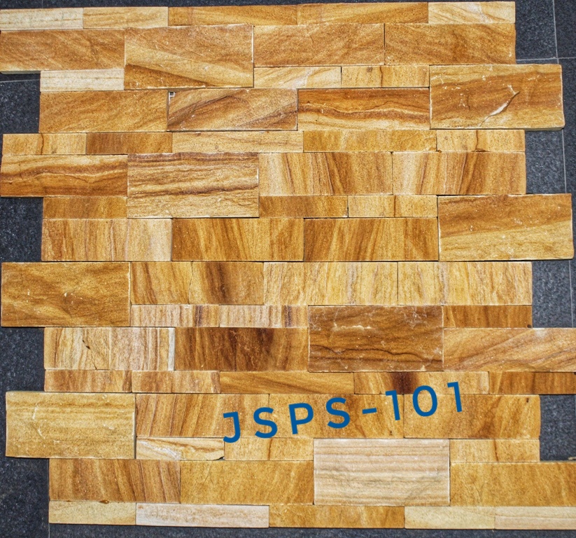 Split Wall Cladding Tiles Teak Sandstone Wall Panels